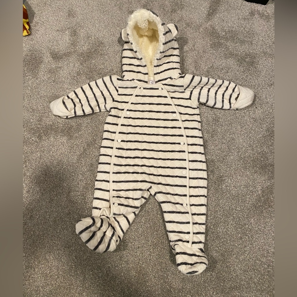 Nordstrom Striped Hooded Bunting